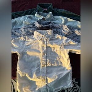 Lot/Bundle if 4 Boys Toddler Button Down Casual Dressy Long Sleeve Shirt 18M
